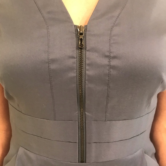 Ann Taylor Blue Fitted Sheath Dress, 4 - Picture 4 of 7